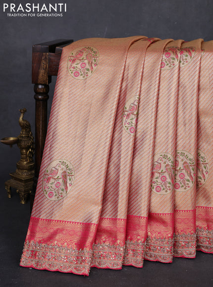 Pink Pure Kanchipuram Silk - Embroidery