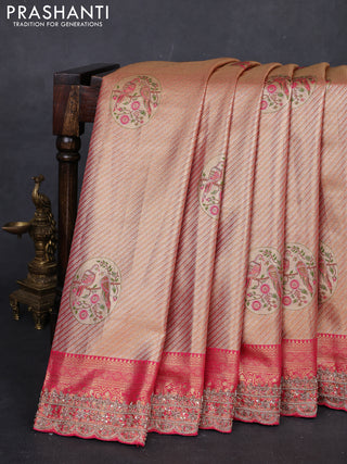 Pink Pure Kanchipuram Silk - Embroidery