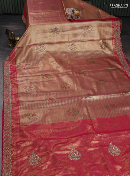 Pink Pure Kanchipuram Silk - Embroidery