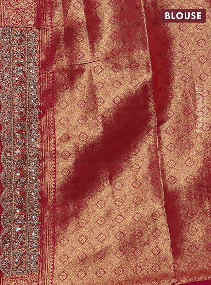 Pink Pure Kanchipuram Silk - Embroidery