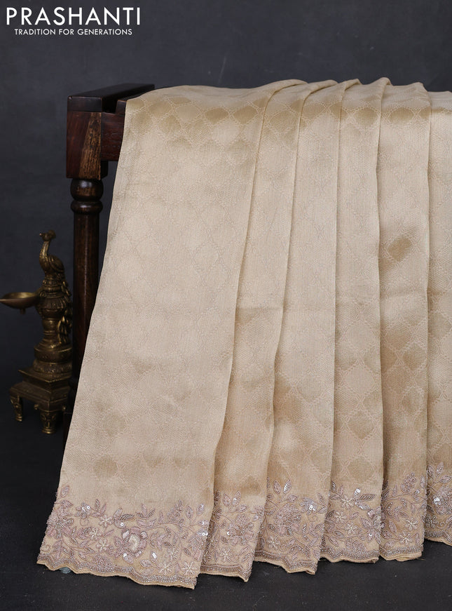 Gold Kanchipuram Silk - Embroidery