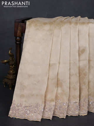 Gold Pure Kanchipuram Silk - Embroidery