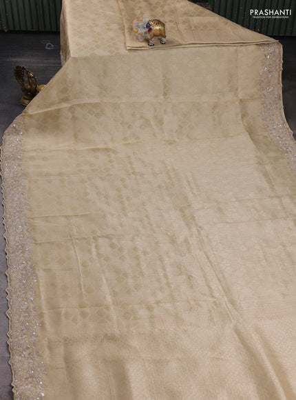 Gold Pure Kanchipuram Silk - Embroidery