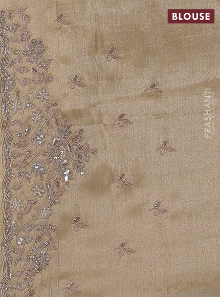 Gold Pure Kanchipuram Silk - Embroidery