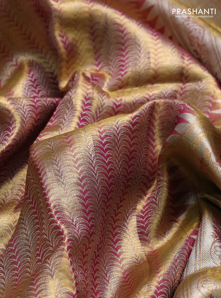 Pastel Pink Pure Kanchipuram Silk - Embroidery