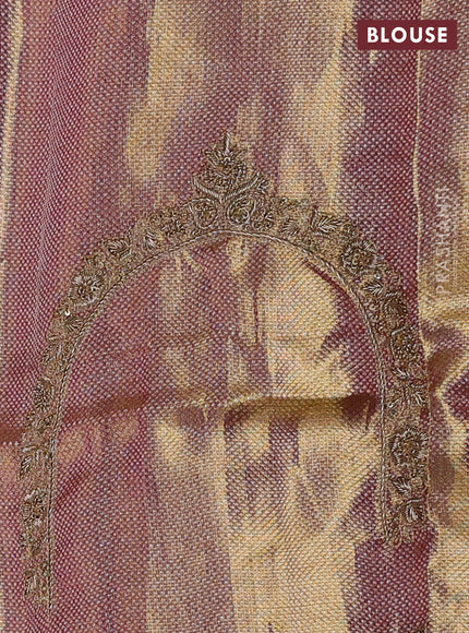 Pastel Pink Pure Kanchipuram Silk - Embroidery