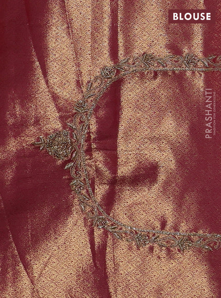 Magenta Pink Pure Kanchipuram Silk - Embroidery