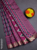Semi Tussar With Embroidery work