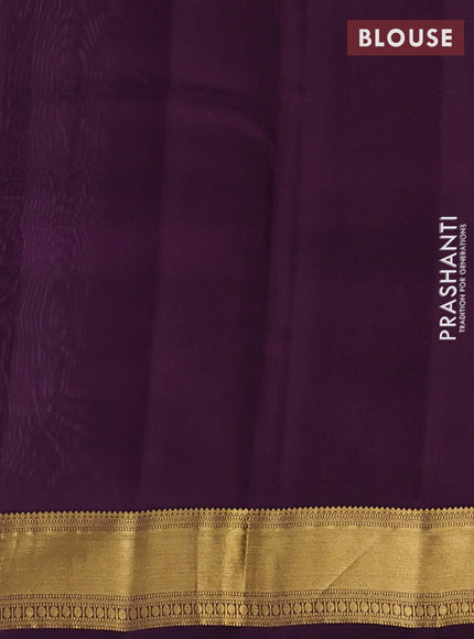 Pastel Purple & Purple Kanchipuram Silk - Buttas
