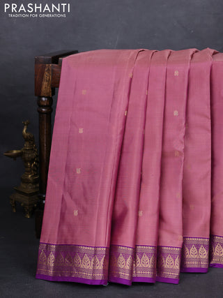 Pink & Purple Kanchipuram Silk - Buttas