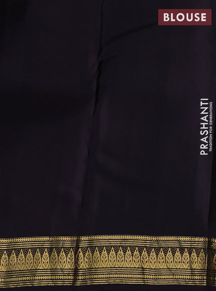 Green & Black Kanchipuram Silk - Buttas