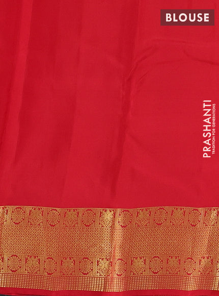 Red Kanchipuram Silk - Buttas
