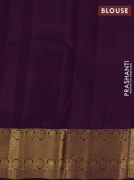 Pastel Purple & Purple Kanchipuram Silk - Buttas