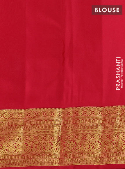 Pastel Red & Red Kanchipuram Silk - Buttas