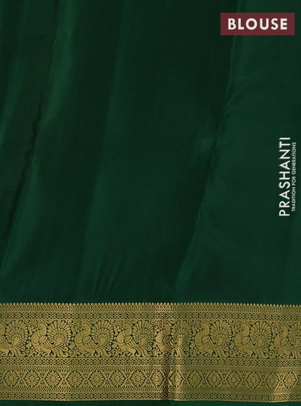 Sap Green & Green Kanchipuram Silk - Buttas