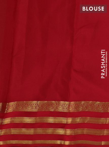Fluorescent Green & Red Kanchipuram Silk - Buttas