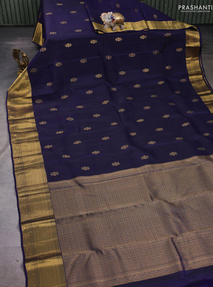 Violet Kanchipuram Silk - Buttas