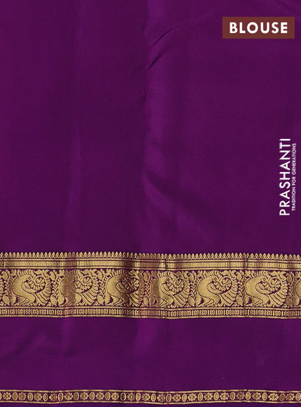 Pink & Purple Kanchipuram Silk - Buttas