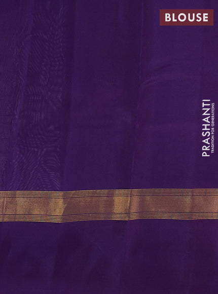Pastel Purple & Purple Kanchipuram Silk - Buttas