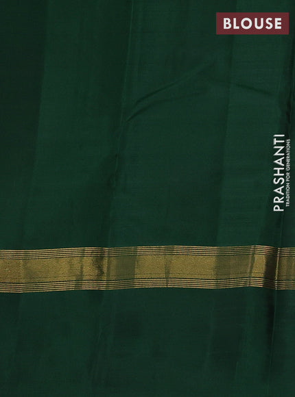 Maroon & Green Kanchipuram Silk - Buttas