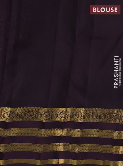 Lavender & Wine Kanchipuram Silk - Buttas