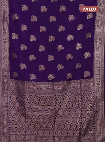 Purple Semi Soft Silk Saree