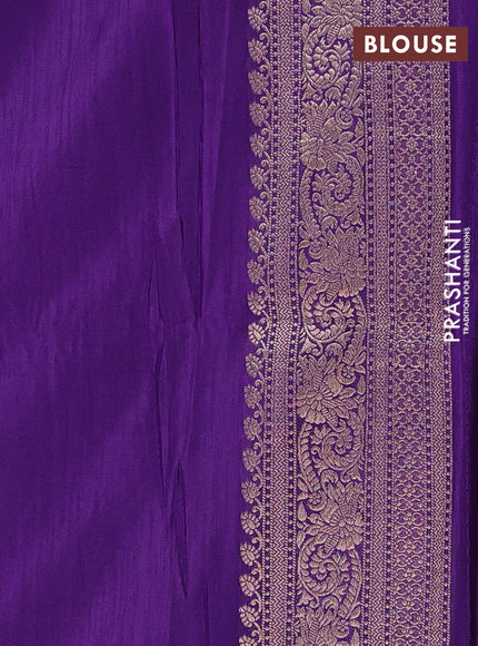 Purple Semi Soft Silk Saree