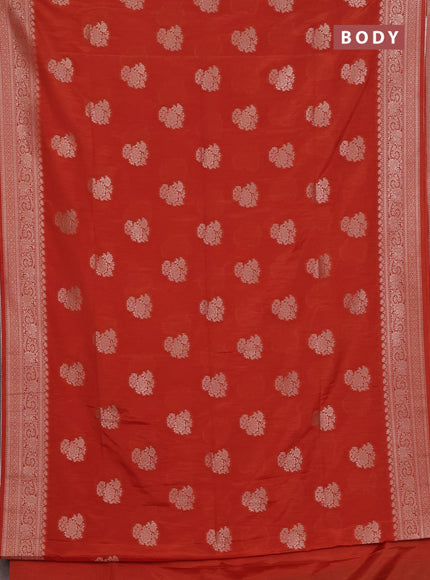 Orange Semi Soft Silk Saree