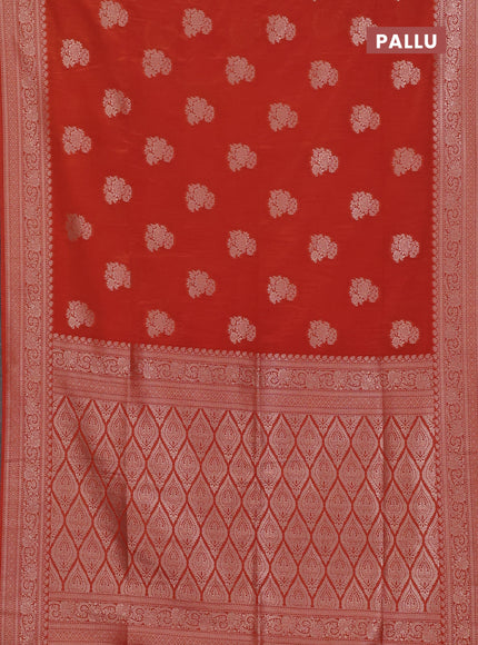 Orange Semi Soft Silk Saree