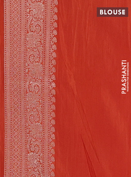 Orange Semi Soft Silk Saree