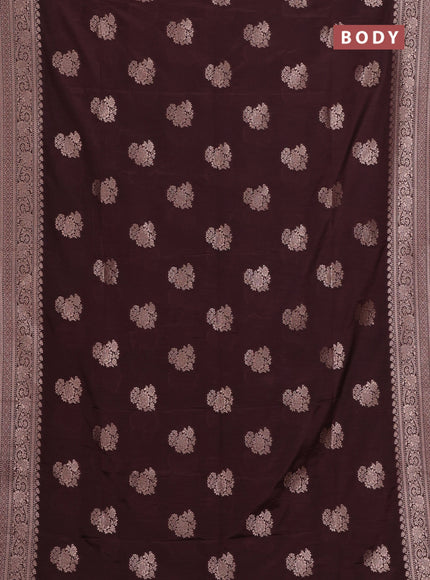 Coffee Brown Semi Soft Silk Saree