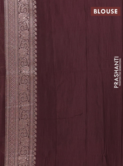 Coffee Brown Semi Soft Silk Saree