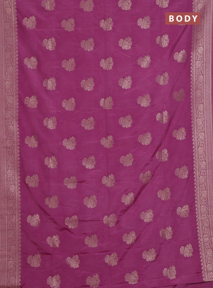 Mauve Pink Semi Soft Silk Saree