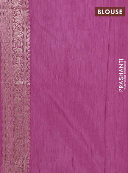Mauve Pink Semi Soft Silk Saree