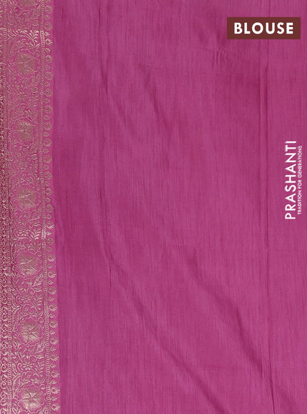 Mauve Pink Semi Soft Silk Saree