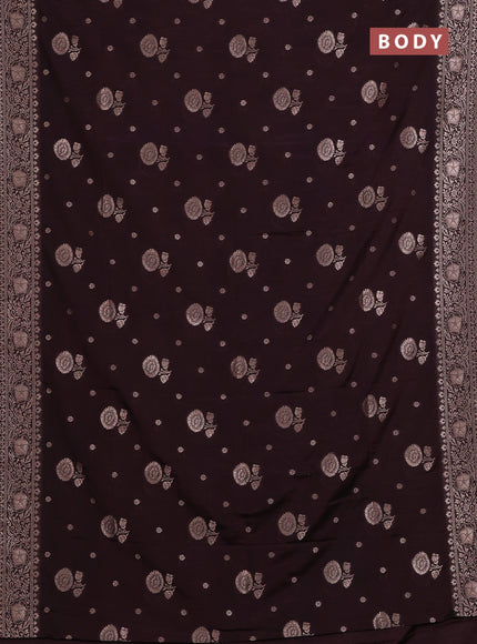 Coffee Brown Semi Soft Silk Saree