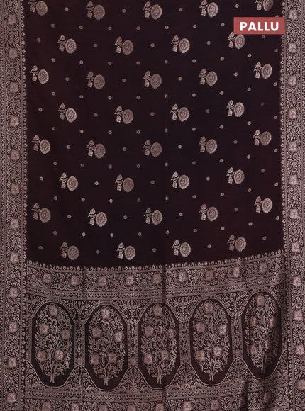 Coffee Brown Semi Soft Silk Saree