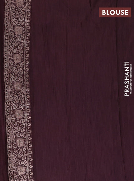 Coffee Brown Semi Soft Silk Saree