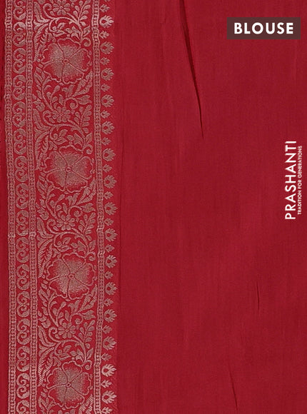Red Semi Soft Silk Saree