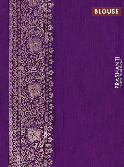 Purple Semi Soft Silk Saree