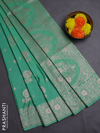 Green Semi Soft Silk Saree