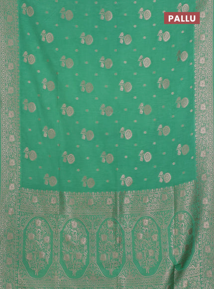 Green Semi Soft Silk Saree