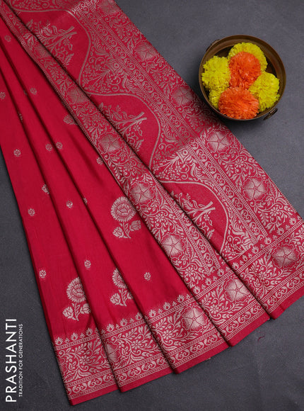 Pink Semi Soft Silk Saree