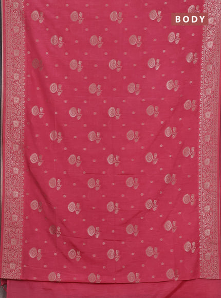 Peach Semi Soft Silk Saree