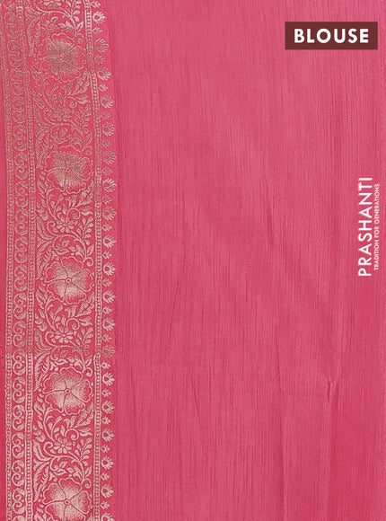 Peach Semi Soft Silk Saree
