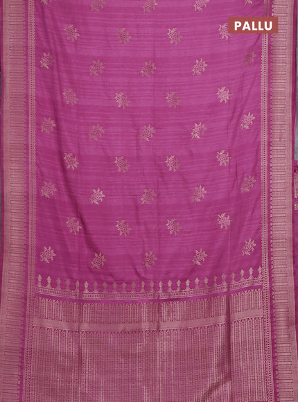 Mauve Pink Semi Soft Silk Saree