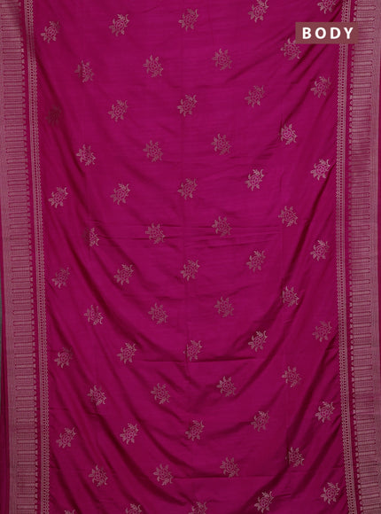 Pink Semi Soft Silk Saree