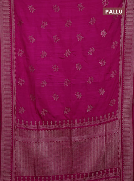 Pink Semi Soft Silk Saree