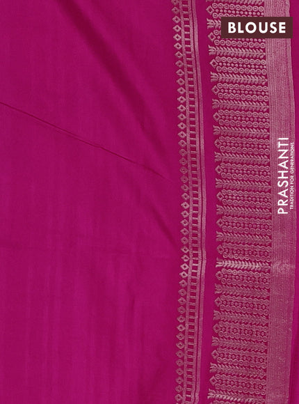 Pink Semi Soft Silk Saree