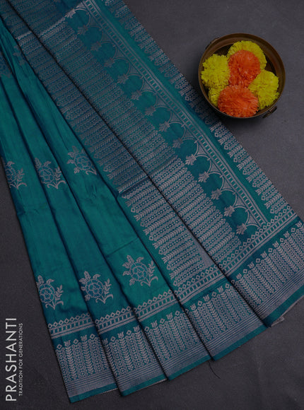 Blue Semi Soft Silk Saree
